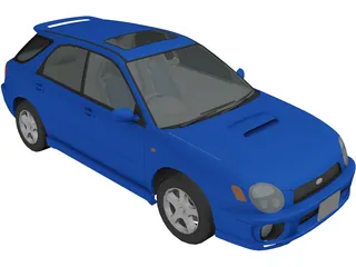 Subaru Impreza WRX Sport Wagon 3D Model preview