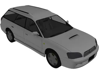 Subaru Legacy (1998) 3D Model preview