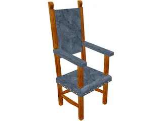 Antique Chair 3D Model preview