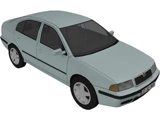 Skoda Octavia 3D Model preview