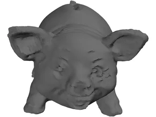 Pig Moneybox 3D Model preview