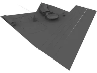 Showroom Structure 3D Model preview