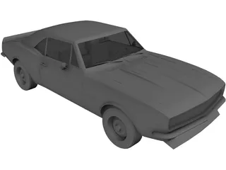 Chevrolet Camaro SS (1969) 3D Model preview