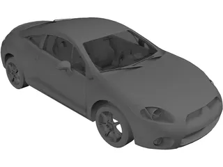 Mitsubishi Eclipse GT (2006) 3D Model preview