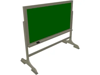 Chalkboard Free-Standing 3D Model preview