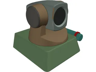 PC WebCam 3D Model preview