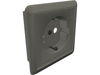 Plug Socket 3D Model preview