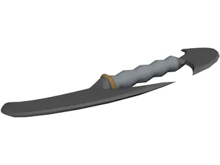 Double Mini Hand Axe 3D Model preview