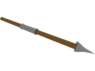 Short Roman Spear 3D Model preview