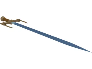 Medieval Sword 3D Model preview