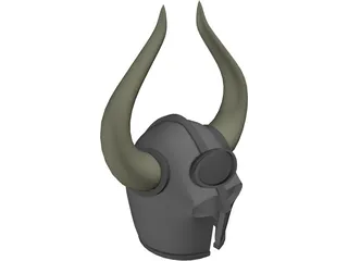 Viking Helmet 3D Model preview