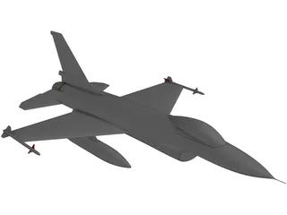 F-16 3D Model preview