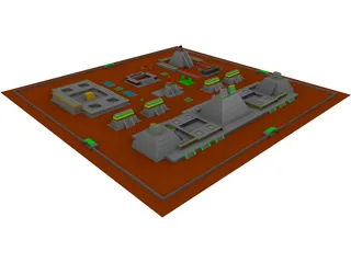Aztec City 3D Model preview