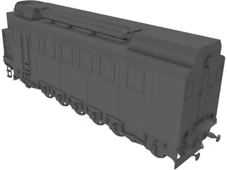 Lomonosov Train 3D Model preview