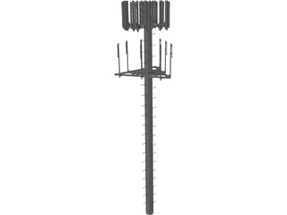 Cell Phone Tower 3D Model preview
