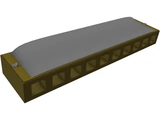 Mouth Organ 3D Model preview