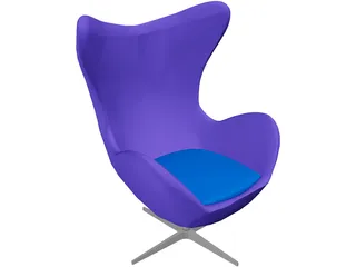 Egg Chair 3316 [Arne Jacobsen Classic] 3D Model preview