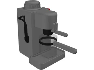 Espresso Coffee Maker 3D Model preview