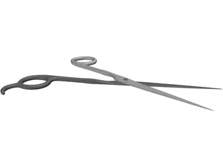 Haircut Scissors 3D Model preview