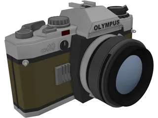 Olympus OM10 Photo Camera (35 mm) 3D Model preview