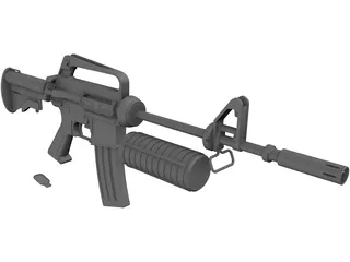 Rifle 3D Model preview