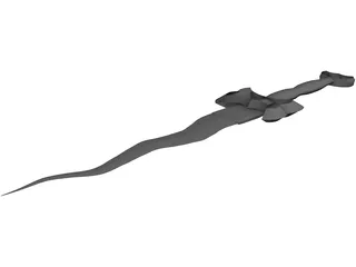 Dagger Flame 3D Model preview