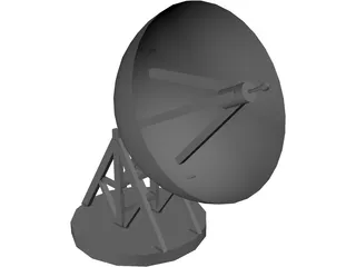 Satellite Dish 3D Model preview