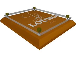 ADA Sign - Woodand Glass 3D Model preview