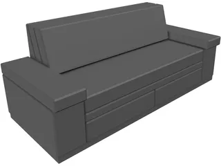 Flop Sofa 3D Model preview