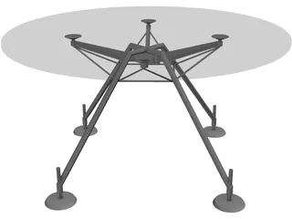 Table Hi-Tech 3D Model preview