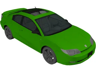 Saturn Ion Quad Coupe (2004) 3D Model preview