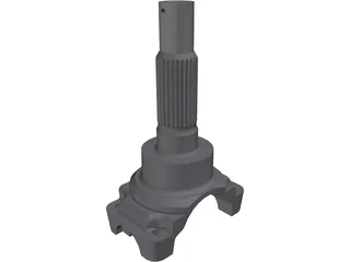 Transmission Yoke - Driveshaft 3D Model preview