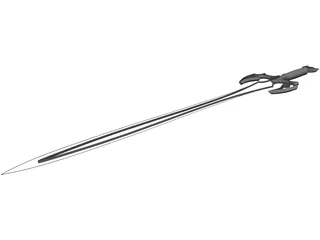 Fantasy Sword (Sword Of Darkness) 3D Model preview