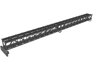 Steel Truss Bridge (1908) 3D Model preview