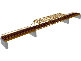 TPG and TRUSS Bridge 3D Model preview