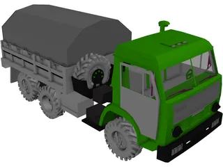 Kamaz 5350 3D Model preview