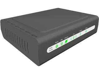 D-Link ADSL Router 3D Model preview