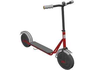 Central Scooter 3D Model preview