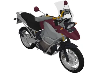 BMW R1200GS 3D Model preview