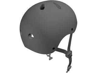 Bike Helmet 3D Model preview