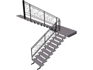 Stair 3D Model preview