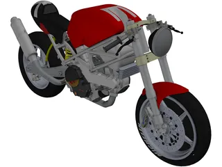 Ducati Monster 3D Model preview