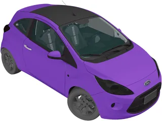 Ford Ka (2014) 3D Model preview