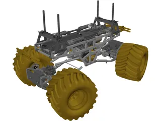 Tamiya TXT-1 RC 1/10 Monster Truck 3D Model preview