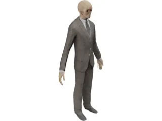 Slenderman Creature 3D Model preview
