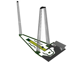 Sky Coaster 3D Model preview