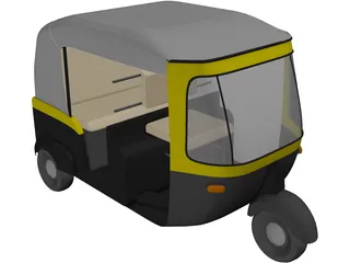 India City Car 3D Model preview
