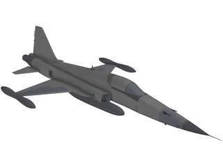 Northrop F-5E Tiger 2 3D Model preview