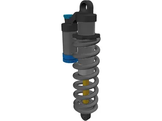 Fox Racing Shox DHX 5.0 Air Shock 3D Model preview