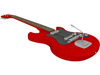 Fender Stratocaster Guitar 3D Model preview